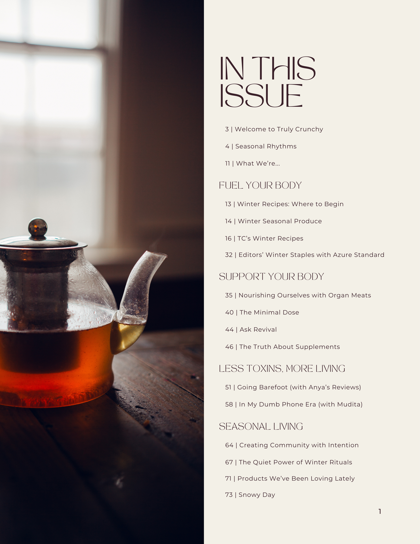 TRULY CRUNCHY MAGAZINE SUBSCRIPTION